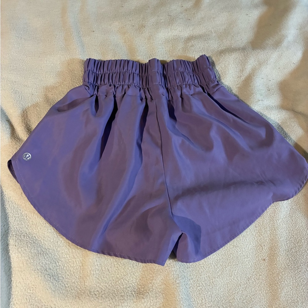 lululemon rare purple hotty hot shorts